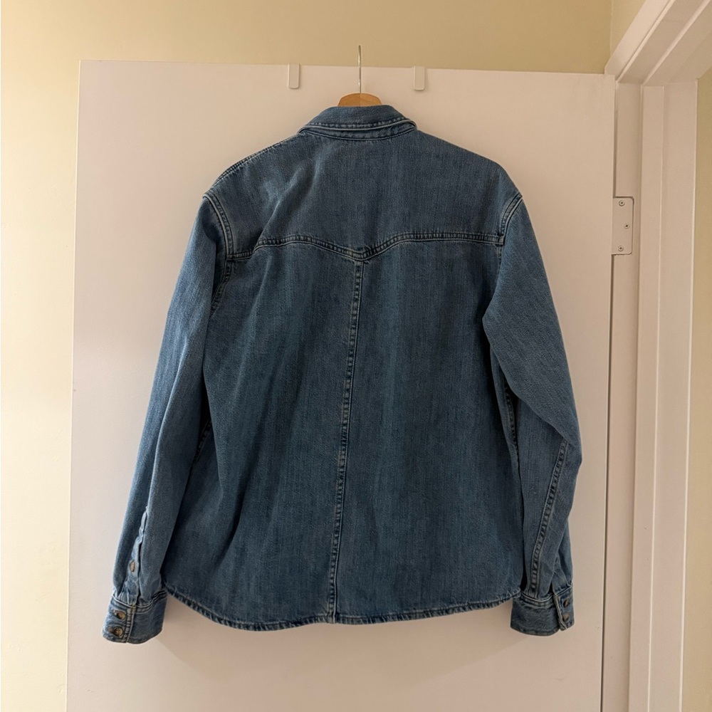 Zara Denim Button Down - image 2